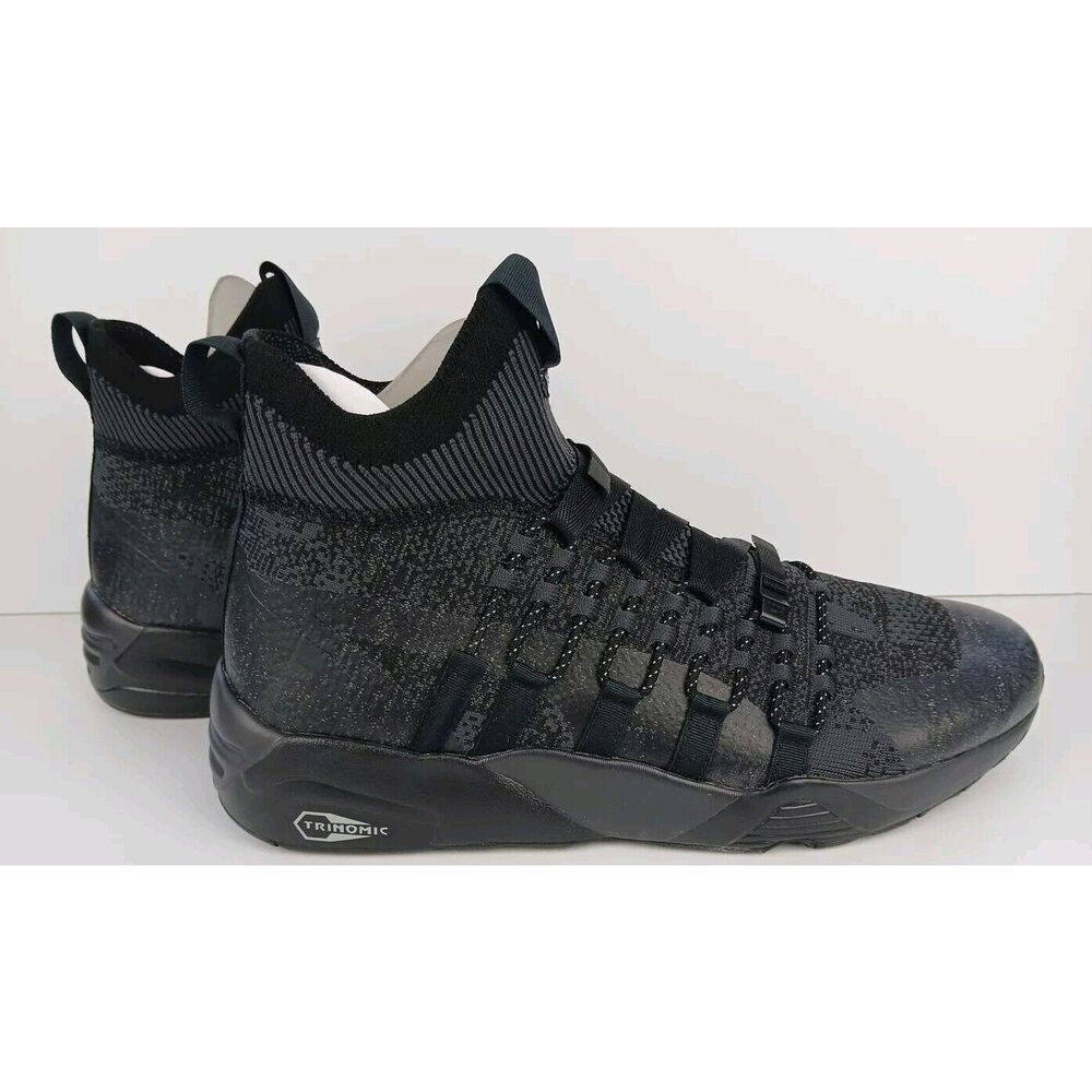 Puma  Blaze of Glory Knit Mid Neme Phantom Black Sneakers 388814-01 Men's Sz 11 - Picture 9 of 16